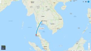 แผนที่ กรุงเทพ ไปภูเก็ต