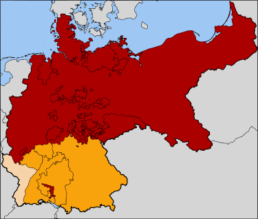 แผนที่สมาพันธรัฐเยอรมันเหนือ (ค.ศ.1867 - ค.ศ.1871)