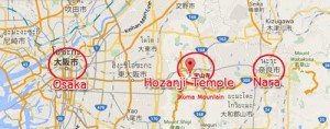 แผนที่ Hozanji Temple